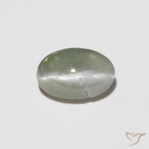 0.26ct Natural Yellowish Green Chrysoberyl Cat's Eye, Oval, Opaque