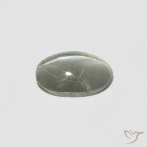 Chrysoberyl Cat's Eye Gemstone in 4.6 x 3.1 mm Size for Sale, Chrysoberyl Cat's Eye Stone in Yellowish Green Color