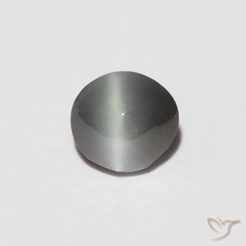 0.16ct Natural Pale-Greenish Grey Chrysoberyl Cat's Eye, Oval, Opaque