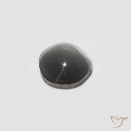 Chrysoberyl Cat's Eye Gemstone in 3.3 x 3 mm Size for Sale, Chrysoberyl Cat's Eye Stone in Pale-Greenish Grey Color