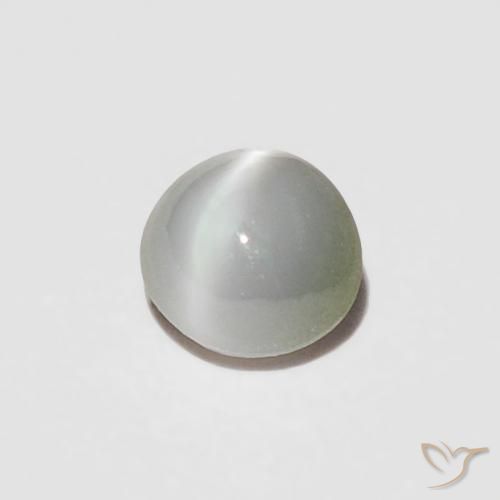 0.23 ct Green Chrysoberyl Cat's Eye Stone, Natural Chrysoberyl Cat's Eye in Oval Cabochon Shape for Sale