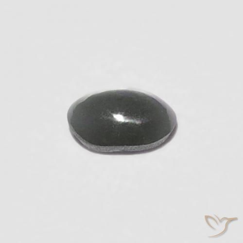 Chrysoberyl Cat's Eye Gemstone in 3.1 x 2.4 mm Size for Sale, Chrysoberyl Cat's Eye Stone in Pale-Greenish Grey Color