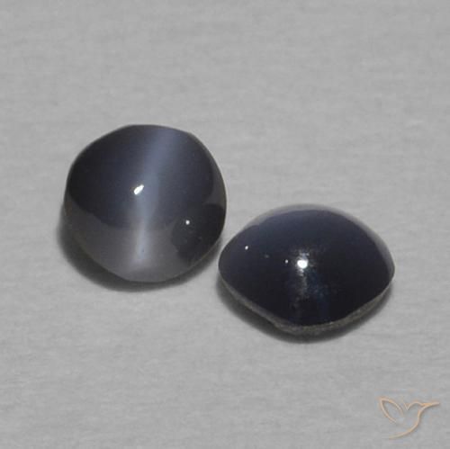 0.32 ctw Gray Chrysoberyl Cat's Eye Stones, Natural Chrysoberyl Cat's Eye in Round Cabochon Shape for Sale