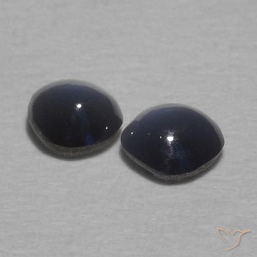 Chrysoberyl Cat's Eye Gemstones in 3.2 mm Size for Sale, Chrysoberyl Cat's Eye Stones in Dark Grey Color