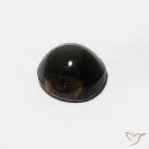 Chrysoberyl Cat's Eye Gemstone in 4 mm (calibrated) Size for Sale, Chrysoberyl Cat's Eye Stone in Steel Grey Color