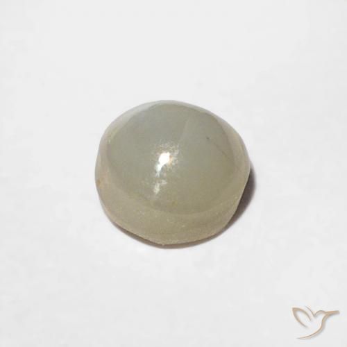 Chrysoberyl Cat's Eye Gemstone in 4 mm (calibrated) Size for Sale, Chrysoberyl Cat's Eye Stone in Medium Grey Color