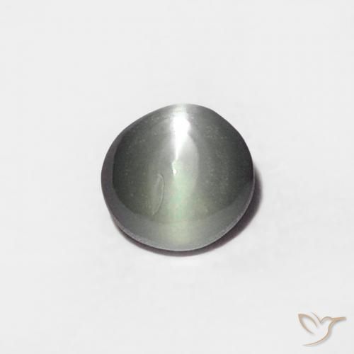 0.21ct Natural Silver Chrysoberyl Cat's Eye, Oval, Opaque