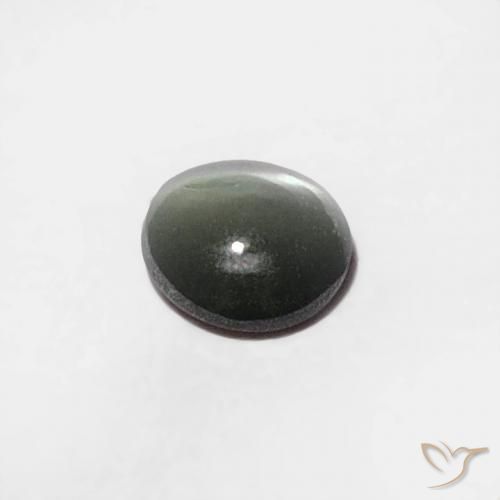 Chrysoberyl Cat's Eye Gemstone in 3.5 x 3.4 mm Size for Sale, Chrysoberyl Cat's Eye Stone in Silver Color