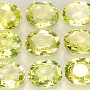 7.11 ct Yellow Chrysoberyl Stone, Natural Chrysoberyl in Oval Facet Shape for Sale
