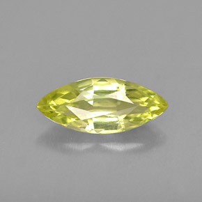 0.77 ct Yellow Chrysoberyl Gemstone, Chrysoberyl Gem in Marquise Facet Shape for Sale.