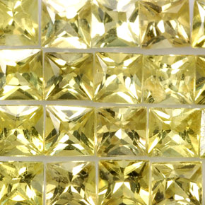 3.89 ct Yellow Chrysoberyl Stone, Natural Chrysoberyl in Princess-Cut Shape for Sale