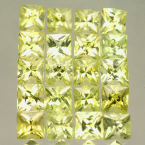 3.11 ct Yellow Chrysoberyl Stone, Natural Chrysoberyl in Princess-Cut Shape for Sale