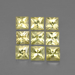 2.29 ct Yellow Chrysoberyl Stone, Natural Chrysoberyl in Princess-Cut Shape for Sale