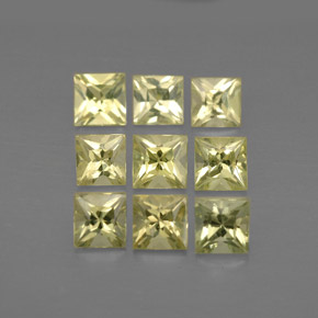 2.49 ct Yellow Chrysoberyl Gemstone, Chrysoberyl Gem in Princess-Cut Shape for Sale.