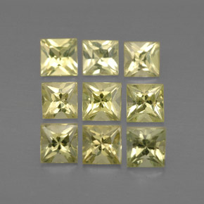 2.49 ct Yellow Chrysoberyl Stone, Natural Chrysoberyl in Princess-Cut Shape for Sale