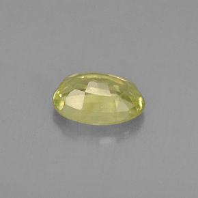 Chrysoberyl Gemstone in 6 x 4 mm (calibrated) Size for Sale, Chrysoberyl Stone in Yellow Green Color