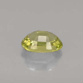 Chrysoberyl Gemstone in 6 x 4 mm (calibrated) Size for Sale, Chrysoberyl Stone in Yellow Green Color