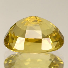 Chrysoberyl Gemstone in 9 x 7 mm (calibrated) Size for Sale, Chrysoberyl Stone in Golden Color