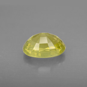 Chrysoberyl Gemstone in 9 x 7 mm (calibrated) Size for Sale, Chrysoberyl Stone in Greenish Golden Color