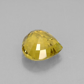 Chrysoberyl Gemstone in 7.9 x 7.2 mm Size for Sale, Chrysoberyl Stone in Greenish Golden Color
