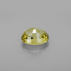 Chrysoberyl Gemstone in 8.1 x 6.5 mm Size for Sale, Chrysoberyl Stone in Greenish Golden Color
