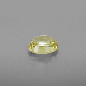 Chrysoberyl Gemstone in 7.2 x 5.6 mm Size for Sale, Chrysoberyl Stone in Greenish Golden Color