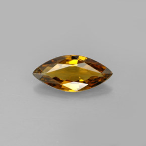 1.14 ct Yellow Chrysoberyl Gemstone, Chrysoberyl Gem in Marquise Facet Shape for Sale.