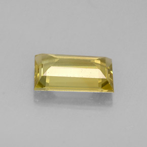Chrysoberyl Gemstone in 6.8 x 4.4 mm Size for Sale, Chrysoberyl Stone in Greenish Golden Color