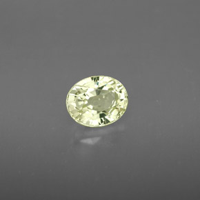 1.10 ct Yellow Chrysoberyl Stone, Natural Chrysoberyl in Oval Facet Shape for Sale