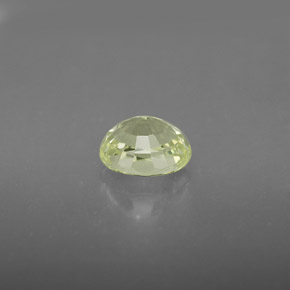 Chrysoberyl Gemstone in 6.4 x 5.2 mm Size for Sale, Chrysoberyl Stone in Greenish Yellow Color