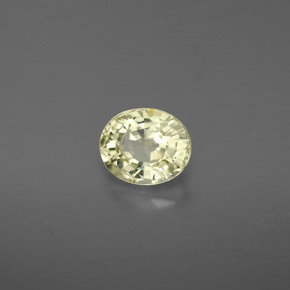 0.88 ct Green Chrysoberyl Stone, Natural Chrysoberyl in Oval Facet Shape for Sale