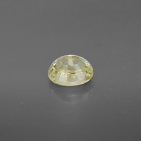 Chrysoberyl Gemstone in 6 x 5 mm Size for Sale, Chrysoberyl Stone in Yellow Green Color