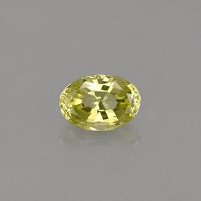 0.58 ct Green Chrysoberyl Gemstone, Chrysoberyl Gem in Oval Facet Shape for Sale.