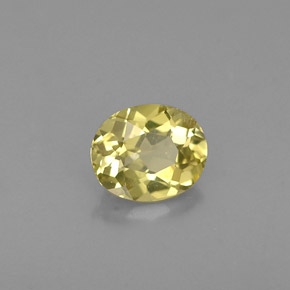 0.43 ct Yellow Chrysoberyl Stone, Natural Chrysoberyl in Oval Facet Shape for Sale