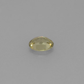Chrysoberyl Gemstone in 5.2 x 4.1 mm Size for Sale, Chrysoberyl Stone in Golden Green Color