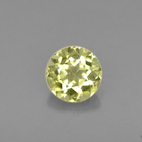 0.38 ct Yellow Chrysoberyl Gemstone, Chrysoberyl Gem in Round Facet Shape for Sale.