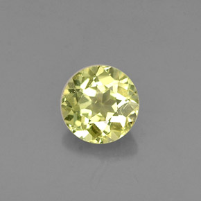 0.38 ct Yellow Chrysoberyl Stone, Natural Chrysoberyl in Round Facet Shape for Sale