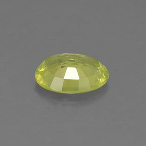 Chrysoberyl Gemstone in 7 x 5 mm (calibrated) Size for Sale, Chrysoberyl Stone in Golden Green Color