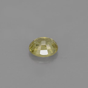 Chrysoberyl Gemstone in 5.7 x 4.9 mm Size for Sale, Chrysoberyl Stone in Greenish Golden Color