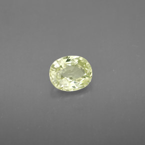 0.90 ct Yellow Chrysoberyl Stone, Natural Chrysoberyl in Oval Facet Shape for Sale