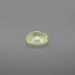 Chrysoberyl Gemstone in 6.4 x 5.2 mm Size for Sale, Chrysoberyl Stone in Greenish Golden Color