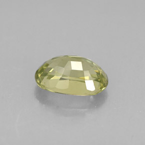 Chrysoberyl Gemstone in 6.3 x 4.2 mm Size for Sale, Chrysoberyl Stone in Yellow Green Color