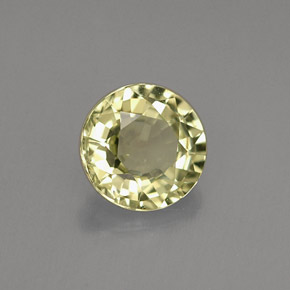 0.72 ct Yellow Chrysoberyl Stone, Natural Chrysoberyl in Round Facet Shape for Sale