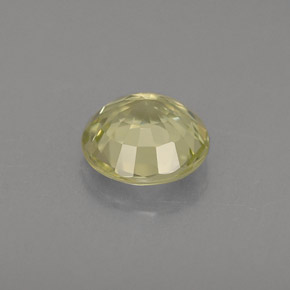 Chrysoberyl Gemstone in 5.4 mm Size for Sale, Chrysoberyl Stone in Greenish Golden Color