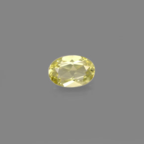 0.52 ct Yellow Chrysoberyl Gemstone, Chrysoberyl Gem in Oval Facet Shape for Sale.
