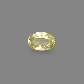0.52 ct Yellow Chrysoberyl Stone, Natural Chrysoberyl in Oval Facet Shape for Sale