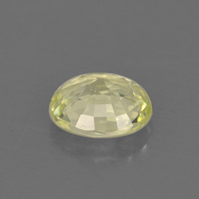 Chrysoberyl Gemstone in 6.3 x 5.6 mm Size for Sale, Chrysoberyl Stone in Yellow Green Color