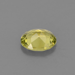 Chrysoberyl Gemstone in 5.9 x 4.9 mm Size for Sale, Chrysoberyl Stone in Golden Green Color