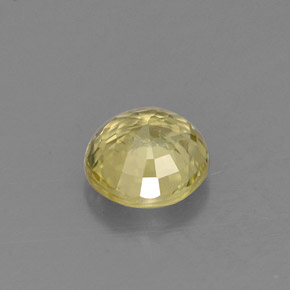 Chrysoberyl Gemstone in 5.3 mm Size for Sale, Chrysoberyl Stone in Yellow Color