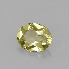 0.66 ct Green Chrysoberyl Stone, Natural Chrysoberyl in Oval Facet Shape for Sale